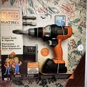 Black & Decker Matrix Junior Power Drill & Jigsaw